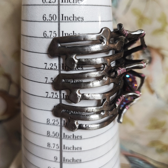 Swarovski Elements Fuchsia AB Purple Eyes Crystal Halloween Jewelry Bracelet NEW - Picture 6 of 7